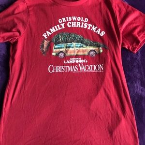 National Lampoon's Christmas Vacation Griswold Family Christmas Tee - Red
